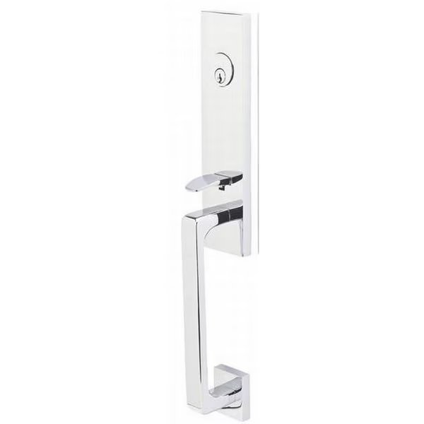 Bright Chrome Handleset 4818OCTUS26, EMTEK, Mfr# 4818OCTUS26